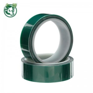 spécification personnalisée couleur verte PET film silicone ruban adhésif Masking Tape